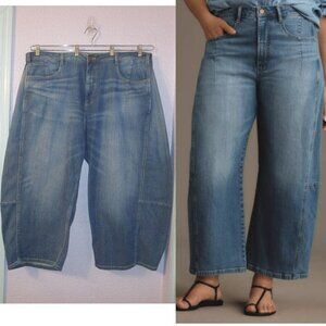 Anthropologie Pilcro The Kenna Barrel Jeans Size 22W High Rise Wide Leg Denim